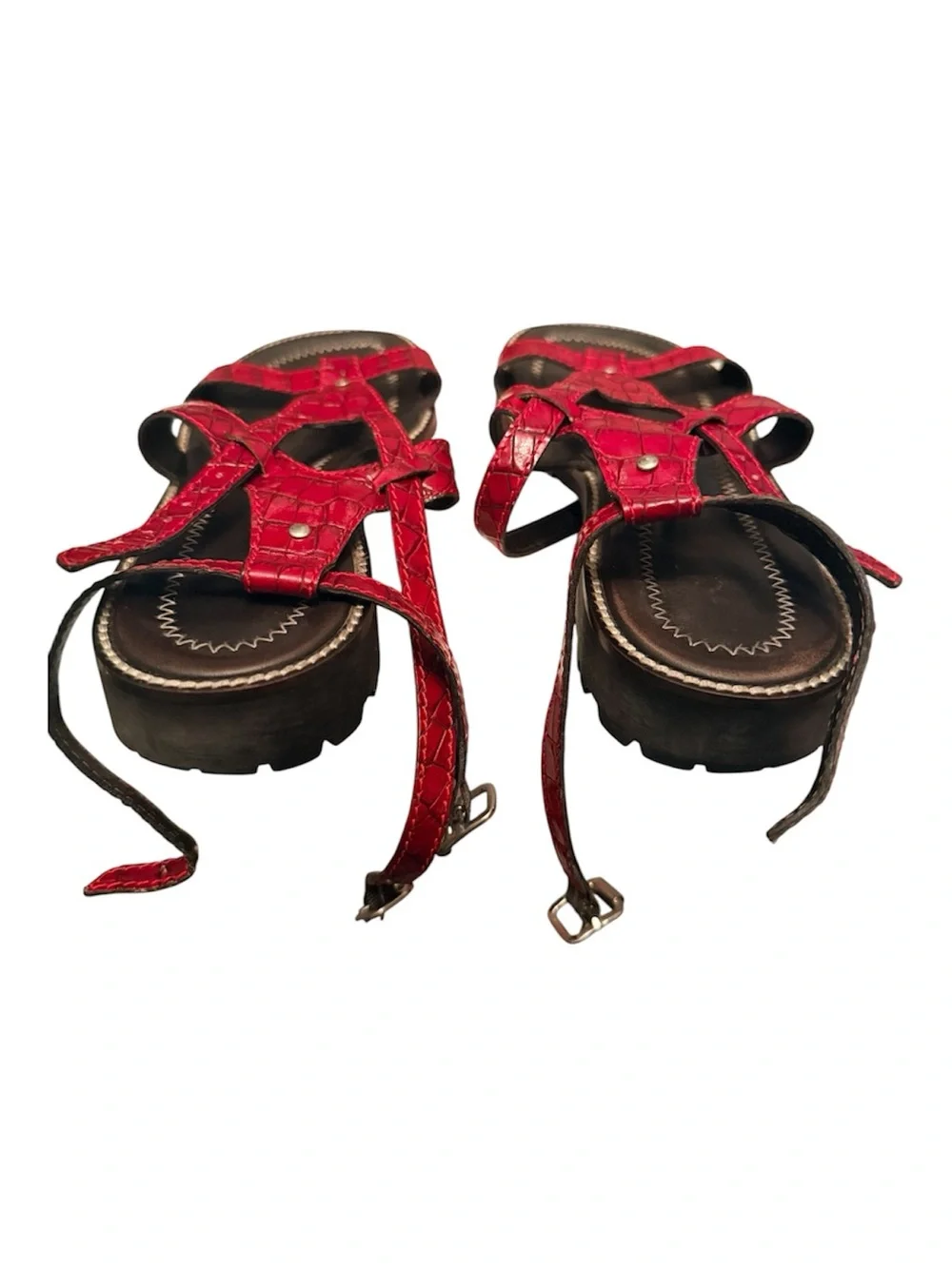 Women's Red Gladiator Sandals